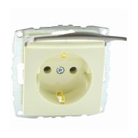 Розетка 2К+З Mono Electric Despina/ Larissa 16A 250V с крышкой винтовое подключение крем 500-001721-118 Розетка 2К+З Mono Electric Despina/ Larissa 16A 250V с крышкой винтовое подключение крем 500-001721-118