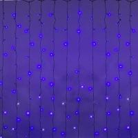 Cветодиодная гирлянда Sneha занавес Роса синий/белый мерцающий A-943 BL/W FLASH