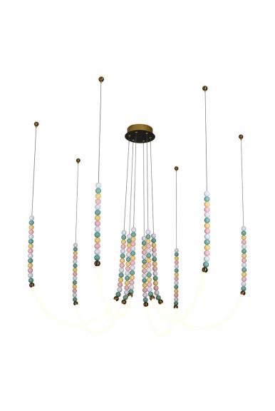 Люстра подвесная Alfa Light F3924-67 AB 75W 120*H15 0