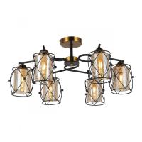 Потолочная люстра IMEX MD.1023-6-S-BK+GBR