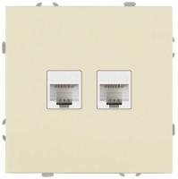 Розетка ЭРА Galaxy 15-3108-02 информационная двойная 2XRJ45 IP20 слоновая кость Б0070758