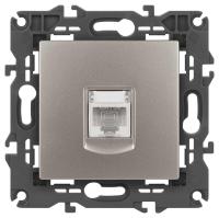 Розетка ЭРА Elegance 14-3107-16 RJ45, титан Б0065764