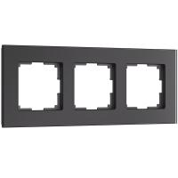 Рамка Werkel Senso на 3 поста черный, стекло soft-touch W0033108 4690389200434