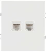 Розетка ЭРА Arktik 16-3108-01 информационная двойная 2XRJ45 белый Б0070484