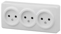 Розетка ЭРА Эксперт 3х2P 16A 250V 11-2207-01 Б0020697 Розетка ЭРА Эксперт 3х2P 16A 250V 11-2207-01 Б0020697