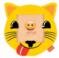 Фоторамка Innova PI09824 Ф/рамка 10*10cm Emoji cat, пластик (6/768) Б0037347