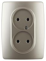 Розетка ЭРА 12 2x2P 16A 250V 12-2107-04 Б0031241 Розетка ЭРА 12 2x2P 16A 250V 12-2107-04 Б0031241