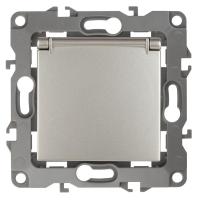 Розетка ЭРА 12 2P E Schuko со шторками с крышкой 16A 250V 12-2103-15 Б0019330 Розетка ЭРА 12 2P E Schuko со шторками с крышкой 16A 250V 12-2103-15 Б0019330