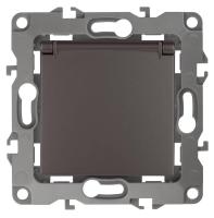 Розетка ЭРА 12 2P E Schuko со шторками с крышкой 16A 250V 12-2103-13 Б0019328 Розетка ЭРА 12 2P E Schuko со шторками с крышкой 16A 250V 12-2103-13 Б0019328