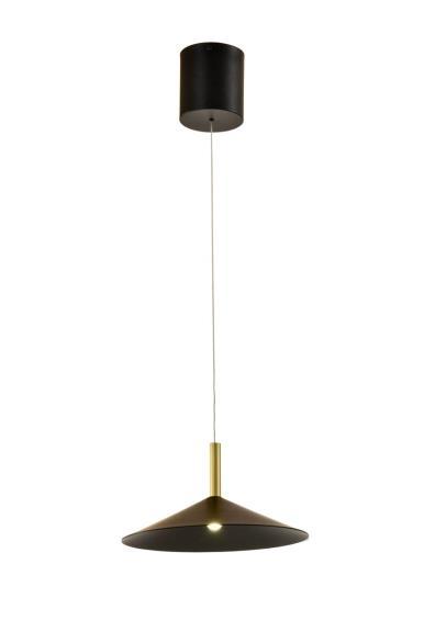 Люстра подвесная Alfa Light F3924-24 black+gol d 5W φ32*14*H(45,210）