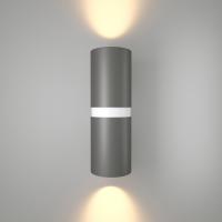 Уличный настенный светодиодный светильник Elektrostandard Liberty 35124/U серый/белый a060098