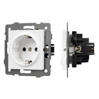 Механизм электрической розетки SCT-MEU1-PL-WH-V (250V, 16A) Arlight 049814