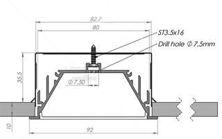 Пластина монтажная Arlight Alu-Power-RW80F 019451