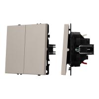 Механизм выключателя двухклавишный непроходной SWT-NOBE-MK02-SFPL-CA (230V, 10A) 059419