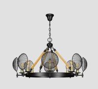 Люстра подвесная Alfa Light F3524-04 Black E27*8