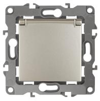 Розетка ЭРА 12 2P E Schuko со шторками с крышкой 16A 250V 12-2103-04 Б0014696 Розетка ЭРА 12 2P E Schuko со шторками с крышкой 16A 250V 12-2103-04 Б0014696