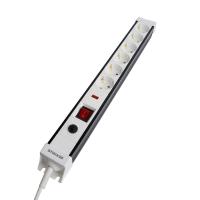 Сетевой фильтр 6-местный с/з Stekker 3x1мм2, 3 м, 250В, 16А Techno, HM22-61-03, белый 50151