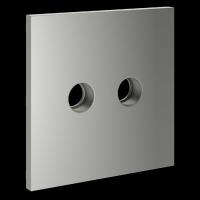 Накладка для розетки телевизионной оконечной TV+SAT S70 (сталь) Voltum VLS001605