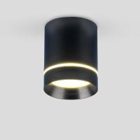 Потолочный светодиодный светильник Elektrostandard DLR021 9W 4200K черный матовый a037517