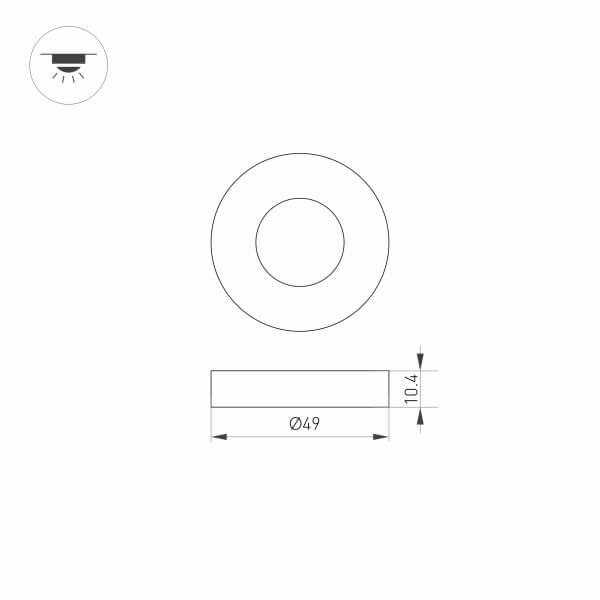 Накладка Arlight ART-Deck-Cap-Roll-R50 024930 Накладка Arlight ART-Deck-Cap-Roll-R50 024930