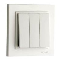 Выключатель Mono Electric Despina трехклавишный слоновая кость 102-010022-114