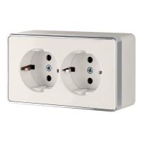 Розетка двойная с заземлением Werkel Gallant слоновая кость W5072103 4690389164668 Розетка двойная с заземлением Werkel Gallant слоновая кость W5072103 4690389164668
