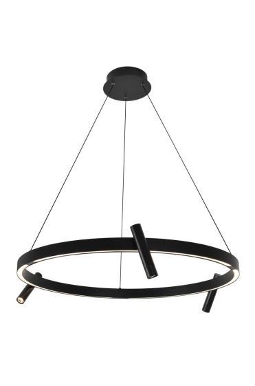 Люстра подвесная Alfa Light F3924-14 black 100W D80*H15 0