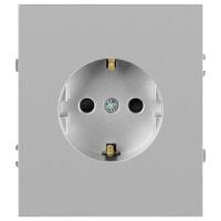 Розетка ЭРА Arktik 16-2101-03 с заземлением 2P+E Schuko 16А-250В алюминий Б0070416