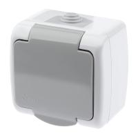 Розетка ЭРА Intro Atlantic Schuko 2P+E 16A 250V с крышкой 5-201-03 Б0050945 Розетка ЭРА Intro Atlantic Schuko 2P+E 16A 250V с крышкой 5-201-03 Б0050945