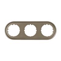 Рамка LK Studio 3-постовая круглая (бронза-электро) Vintage-Classic 889327-1