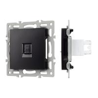 Механизм компьютерной розетки SCT-MPC1-PL-BK (RJ-45, CAT6) Arlight 045334