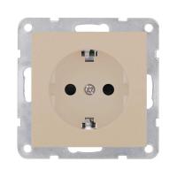 Розетка с з/к, со шторками LK Studio (шампань) LK80, 843206-1