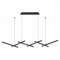 Люстра подвесная Alfa Light F3924-46 black 50W 120*33*H 120