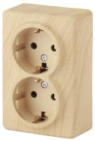 Розетка ЭРА Эксперт 2х2P E Schuko 16A 250V 11-2205-11 Б0020693 Розетка ЭРА Эксперт 2х2P E Schuko 16A 250V 11-2205-11 Б0020693