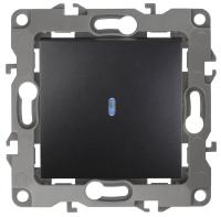 Выключатель одноклавишный с подсветкой ЭРА 12 10AX 250V 12-1102-05 Б0014637 Выключатель одноклавишный с подсветкой ЭРА 12 10AX 250V 12-1102-05 Б0014637