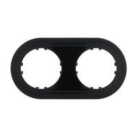 Рамка LK Studio 2-постовая круглая (черный) Vintage-Classic 889208-1