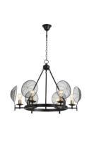 Люстра подвесная Alfa Light F3524-03 Black E27*6(bulb exclude)