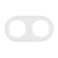 Рамка LK Studio 2-постовая круглая (белый) Vintage-Classic 889204-1