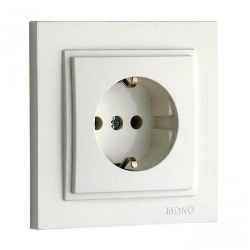 Розетка 2К+З Mono Electric Despina 16A 250V винтовое подключение слоновая кость 102-010021-117 Розетка 2К+З Mono Electric Despina 16A 250V винтовое подключение слоновая кость 102-010021-117