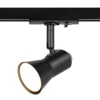 Трековый светильник однофазный ЭРА Taper TR37-GU10 BK Б0053304