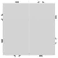 Переключатель двухклавишный Stekker Эмили белый фарфор RSW10-5107-01 49869