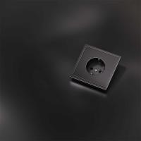 Накладка для розетки с заземлением, S70 Metal (антрацит) Voltum VLSM000612