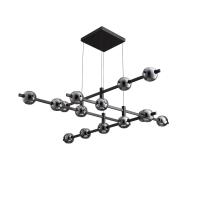 Люстра подвесная Alfa Light F3024-17 SMOKE