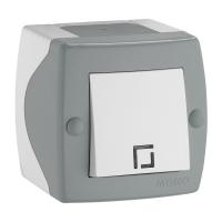 Выключатель Mono Electric Octans IP20 одноклавишный бело-серый 104-020001-100 Выключатель Mono Electric Octans IP20 одноклавишный бело-серый 104-020001-100