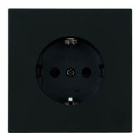 Розетка 1-местная с защитной шторкой с/з (механизм), Stekker, 250В, 16А Мия, RST16-3110-05, черный бархат 50454