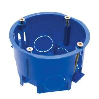 Подрозетник Stekker EBX20-02-2 с лапками для полых стен, синий 39294