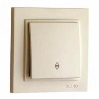 Выключатель Mono Electric Despina одноклавишный проходной крем 102-170025-109 Выключатель Mono Electric Despina одноклавишный проходной крем 102-170025-109