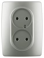 Розетка ЭРА 12 2x2P 16A 250V 12-2107-15 Б0031247 Розетка ЭРА 12 2x2P 16A 250V 12-2107-15 Б0031247