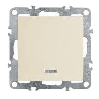 Выключатель 1-клавишный c индикатором (механизм), Stekker, PSW10-9101-02, 250В, 10А Эрна, слоновая кость 39320