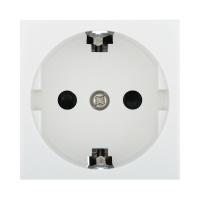 Розетка LK Studio с з/к, со шторками глянцевая поверхность (белый) LK45 851104-1